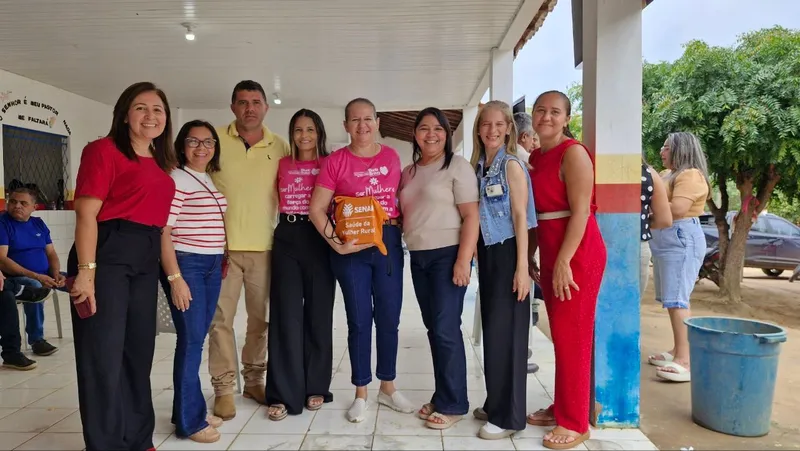 Galeria de imagens - Foto 1 da notícia: SAÚDE, CUIDADO E VALORIZAÇÃO: “SENAR SAÚDE DA MULHER RURAL” LEVA SERVIÇOS AO POVOADO ANDA SOL