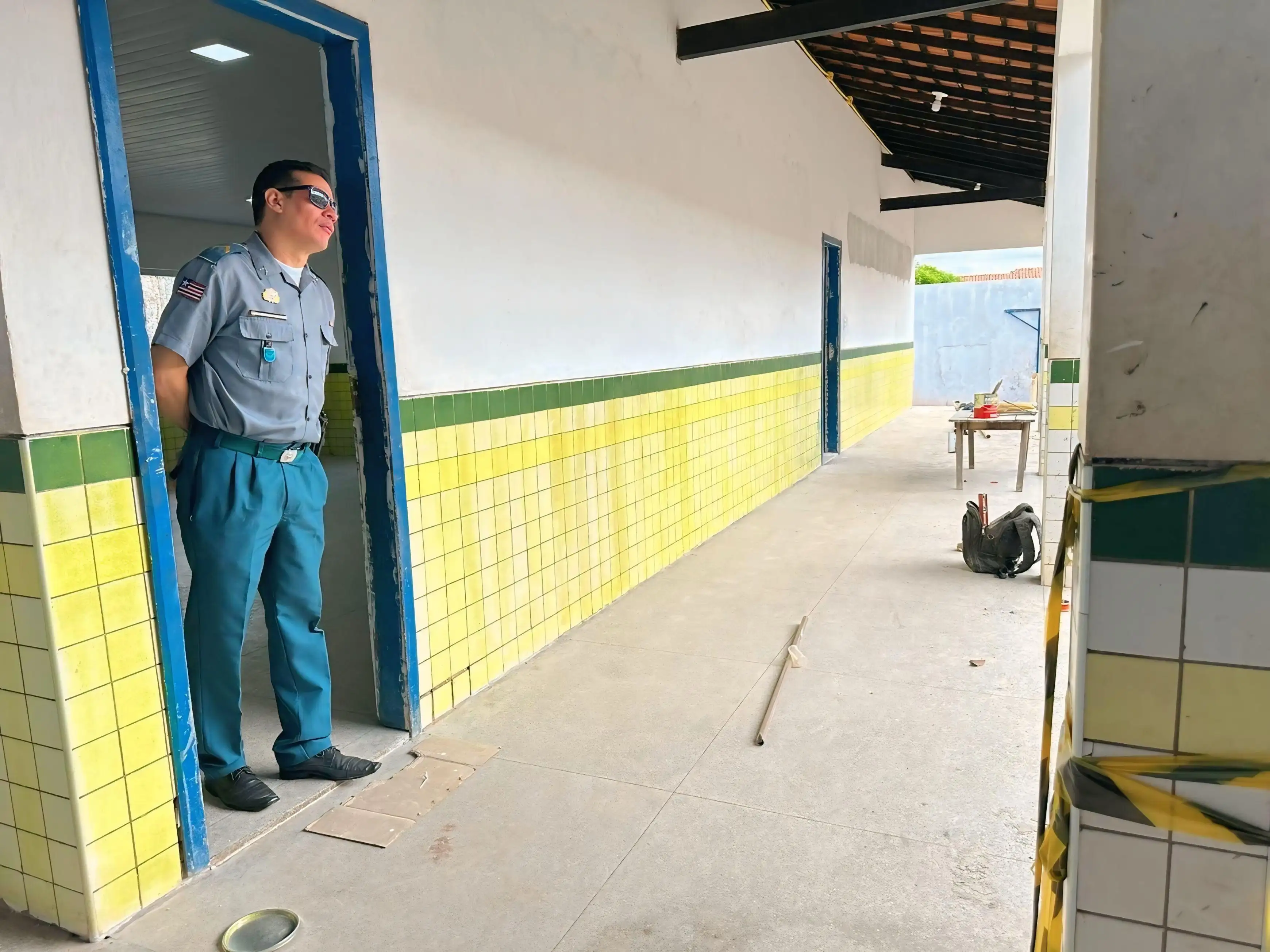 Galeria de imagens - Foto 7 da notícia: Obra da Escola José Raposo entra em fase final para implantação do ensino militar