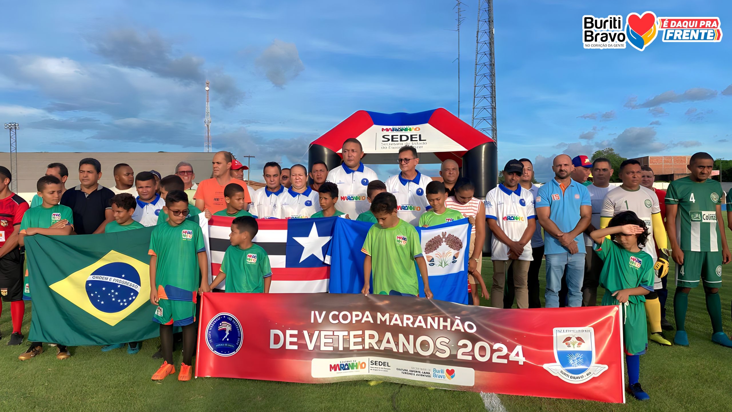 POPULAÇÃO PRESTIGIA ABERTURA DA IV COPA MARANHÃO DE VETERANOS.
